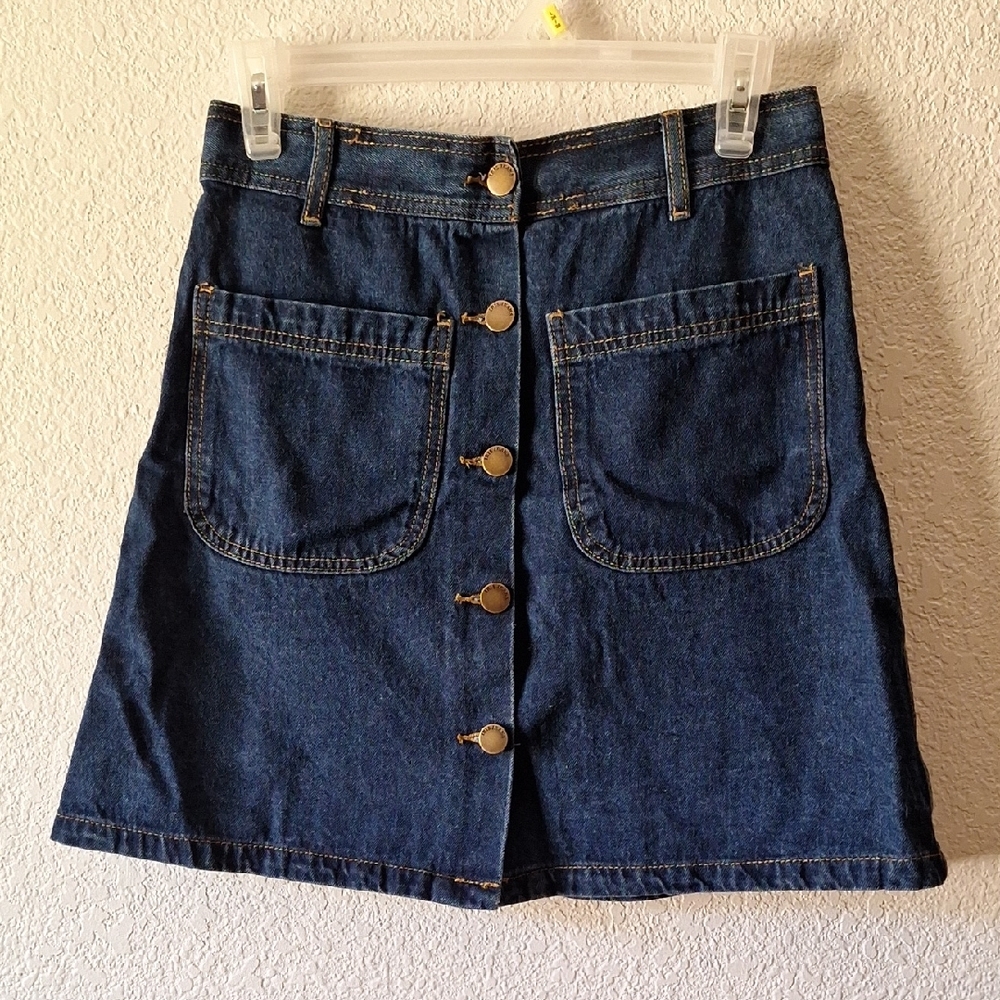 Iris Jeans Los Angeles :: High-waisted Jean Skirt